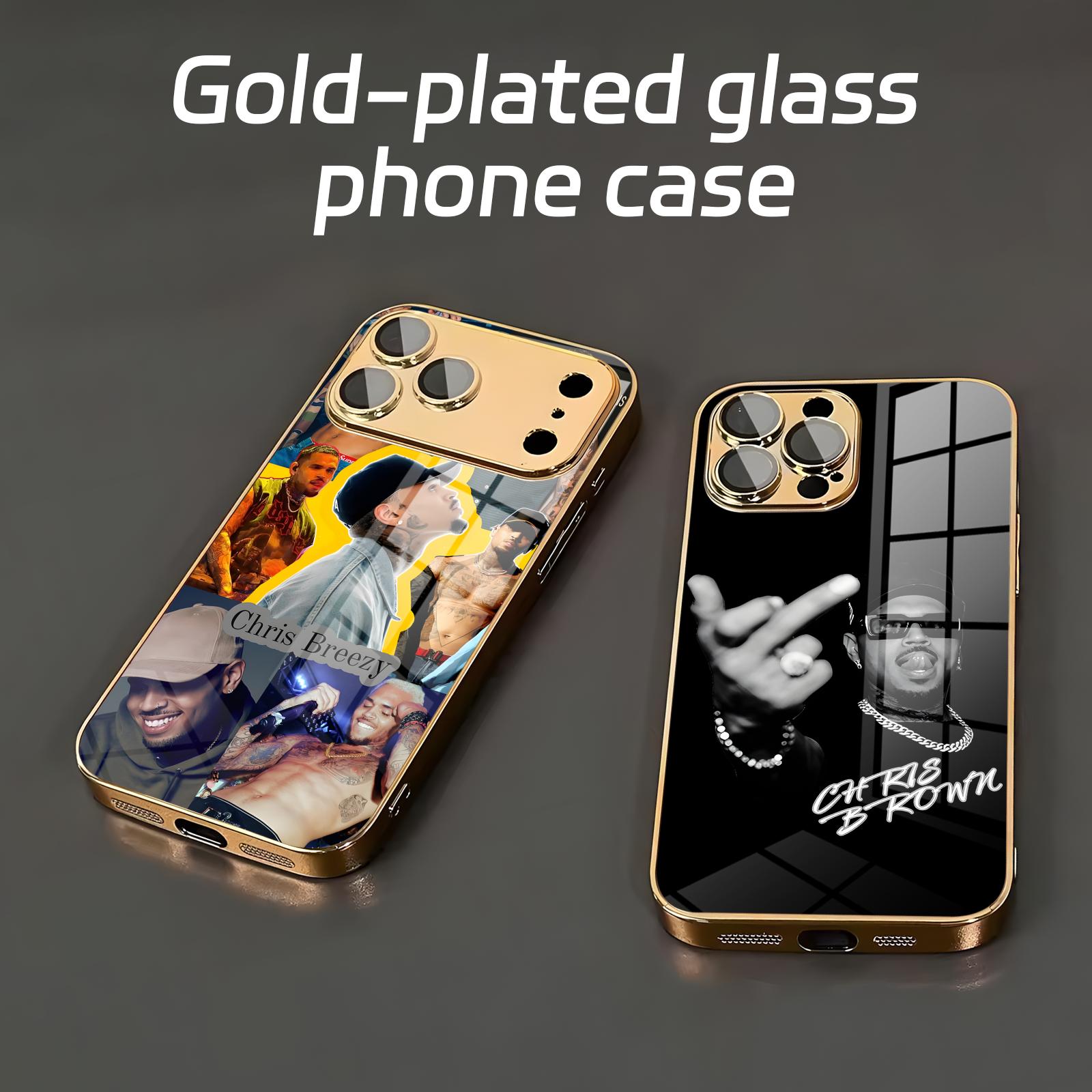 Mini Pc Case - Coque de téléphone en verre électroplaqué