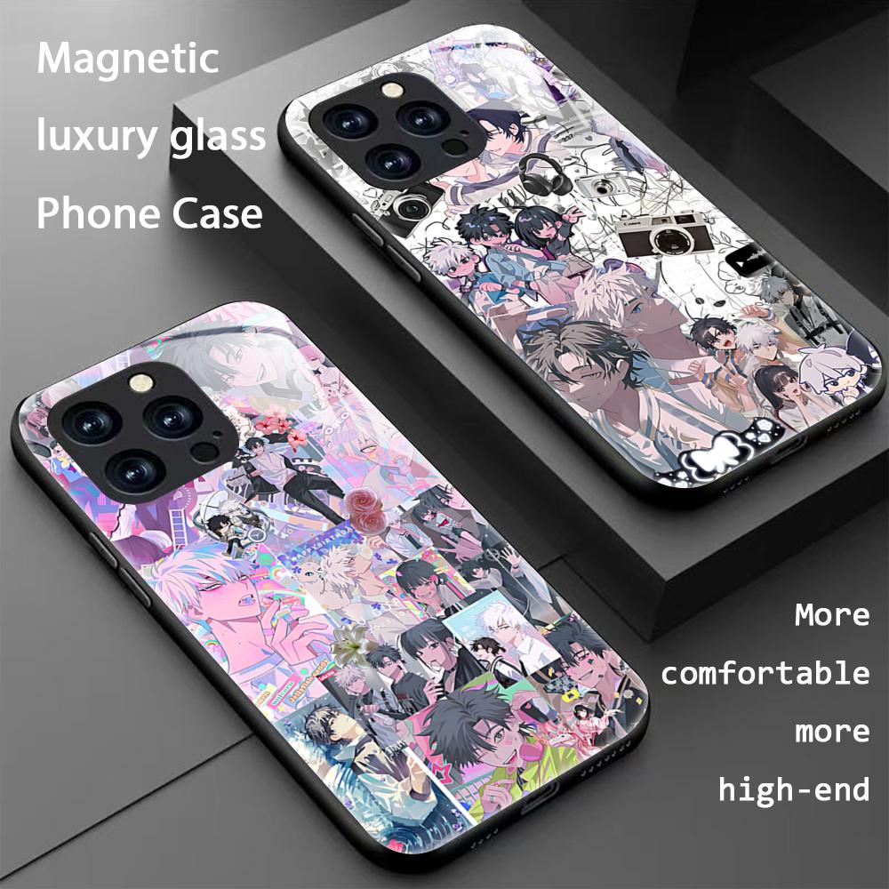 Mini Pc Case - Coque de téléphone magnétique en verre
