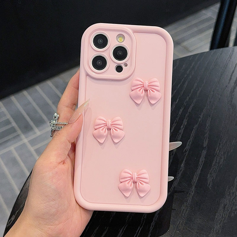 Matte Pc Case - Coque de téléphone rose avec nœud