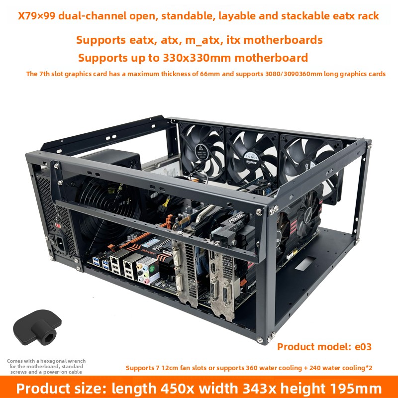 Boîtier PC à cadre ouvert empi - Atx Case avis et prix